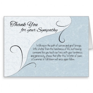 Thank You Sympathy Vintage Scroll with Sentiments Greeting Card