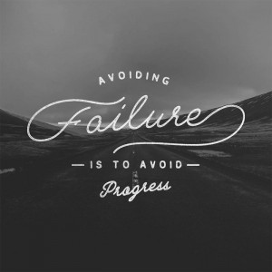 Avoiding failure is to avoid progress.