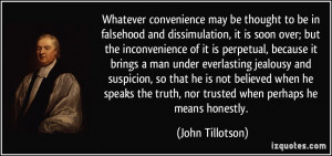 Whatever convenience may be thought to be in falsehood and ...