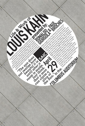 Louis Kahn Lecture Print