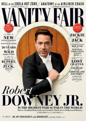 ... the cover of Vanity Fair's October 2014 issue. (Photo : Vanity Fair