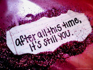 cute, glitter, love, still you, time, typography