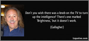 More Gallagher Quotes