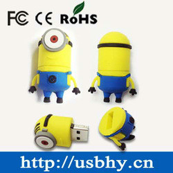 mini gift funny minion usb yellow cartoon characters
