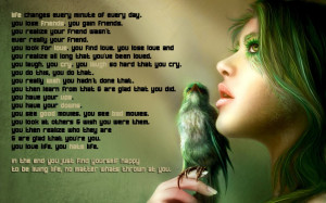 ... Life: Girls Birds Quotes And The Sayings About Being Somebody Great