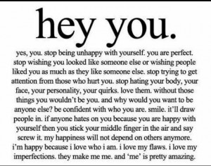 Hey you- be you! :)