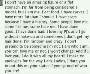 Proud of who I am!