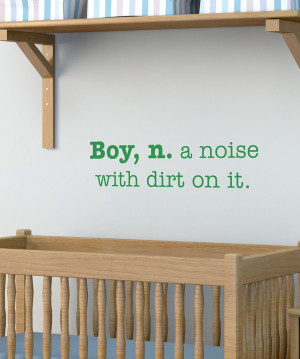 Belvedere Designs Grass Green 'Boy Definition' Wall Quote