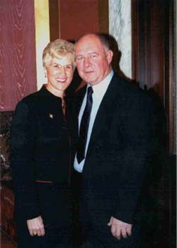 Governor Judy Martz and Mr Harry Martz at the State of the State