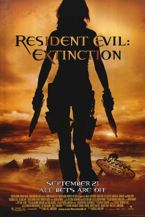 Resident Evil Extinction Poster Artwork Milla Jovovich Ali