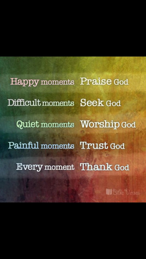 Happy moments, praise God....