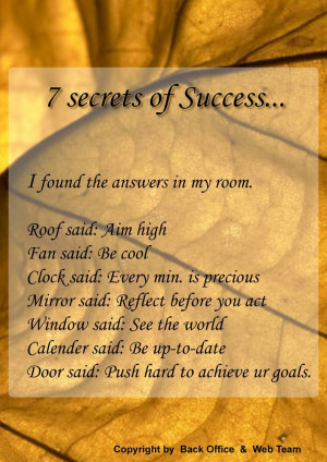 Secret Path Success Quotes...