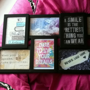Inspirational Quotes Framed