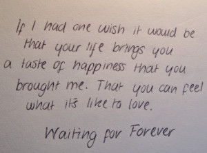 Not Waiting Forever Quotes. QuotesGram