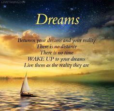 dreams life quotes positive quotes sunset ocean clouds life dream life ...