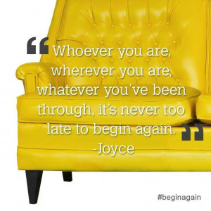 Begin again. ..