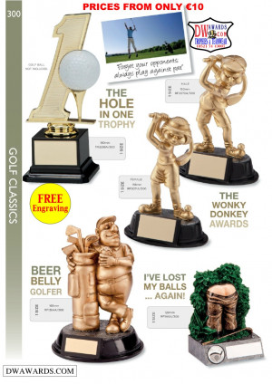 Golf Trophies - Golf Medals