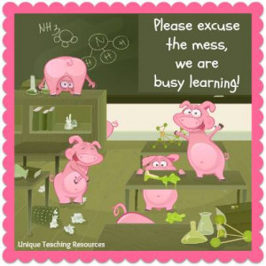 Funny quote about messy classrooms - Please excuse the mess, we are ...