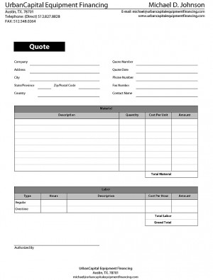 UrbanCapital Equipment Financing