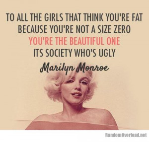 To all girls who think they’re fat
