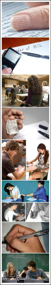 STRANGE AND CLEVER WAYS TO CHEAT ON TESTS AND EXAMS