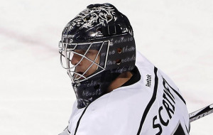 Ben Scrivens' new mask with Kings quotes William Shakespeare