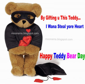 Teddy Bear Day text message wishes quotes greetings for Girlfriend ...