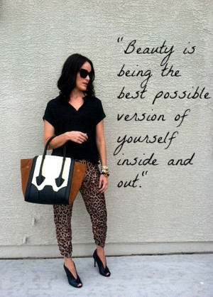 beauty, leopard print, quote