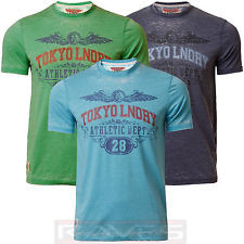 Men's T-shirt Tokyo Laundry 1C 4278 Tee Top Short Sleeve Burn Out ...