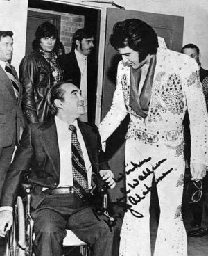 Gov. George C. Wallace (D-AL) and Elvis Presley