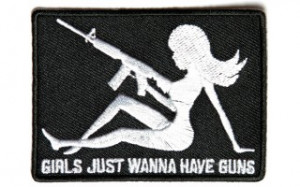 Girls Just Wanna Have Guns Mud Flap Girl Patch