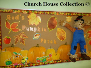 Fall Scarecrow Bulletin Board Idea God's Pumpkin Patch