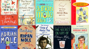 montage of some of the Secret Diary of Adrian Mole book covers