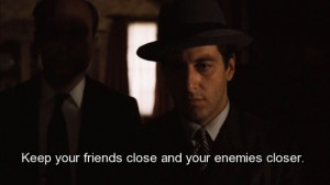 movie, the godfather, quotes, sayings, friends, enemies ...