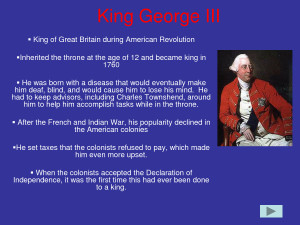 Important people of the American Revolution - King George III by ...