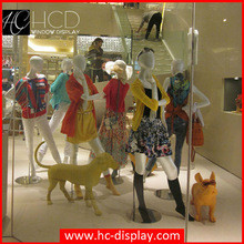 Visual merchandising custom design clothing retail store window