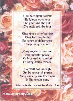 ... Tear The Grief And The Pain The Guilt And The Fear ~ Sympathy Quote