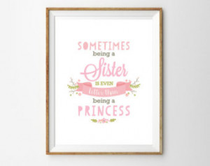 Sister Quote... for a Little Girl& 39;s Nursery/Bedroom - Better than ...