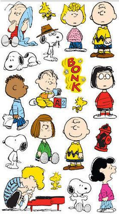Peanuts Gang CLASSIC Sticker Sheet For by LaPetiteFeuille on Etsy, $1 ...