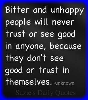 Bitter and unhappy people…
