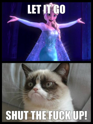 Grumpy Cat Quotes Frozen Elsa