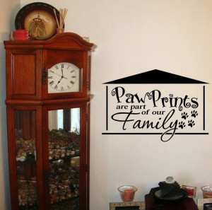 dog puppy wall decal wall vinyl paw prints by CEWgraphicsNdesigns, $18 ...