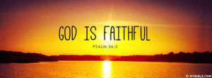 God Is Faithful.