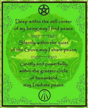 pagan blessings | Peace: a Pagan Blessing