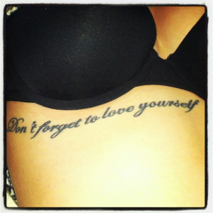 Love Yourself First Tattoo