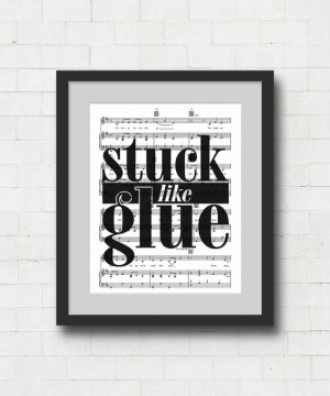 Stuck Like Glue Wall Art Print - 8x10