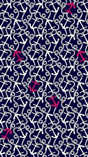 iPhone 5 Wallpaper Background – Lilly Pulitzer Anchor Pattern