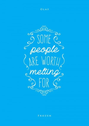 Disney Frozen Quote. ♥
