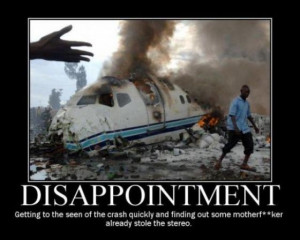 funny plane crash land site