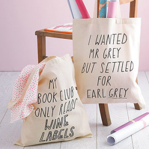 of Mr Grey… How about a tote bag so instead of choosing paper ...